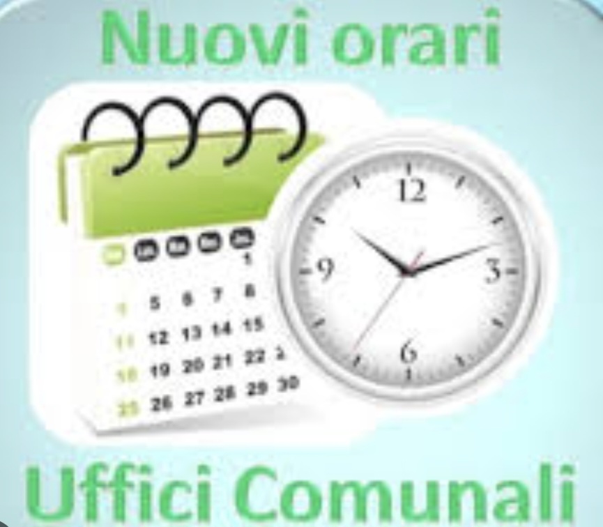 Orari ricevimento pubblico uffici comunali dal 02.09.2024