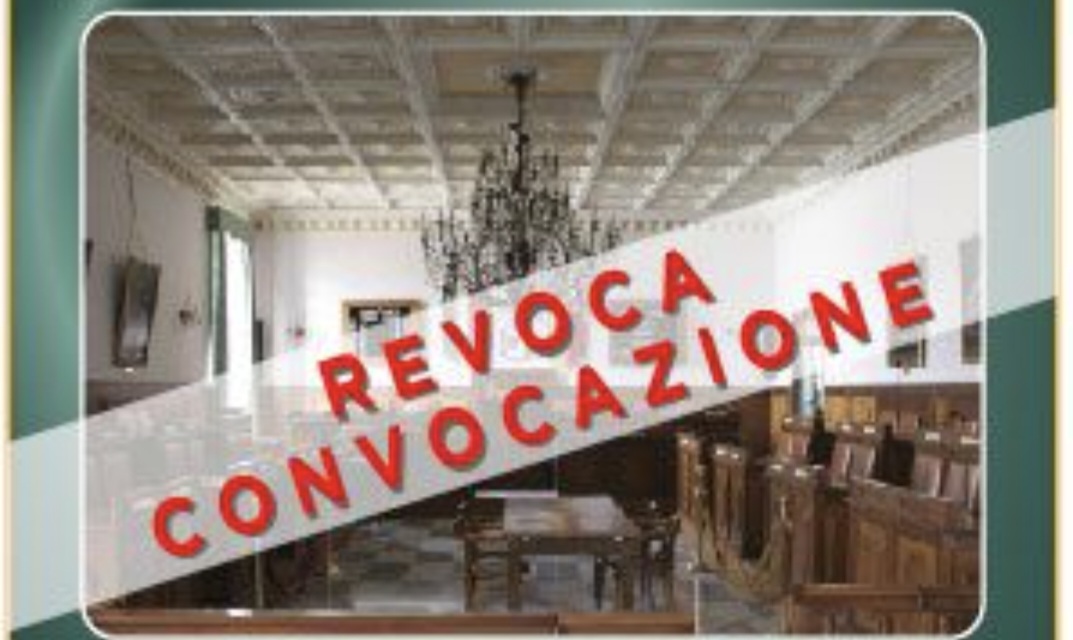 Revoca della convocazione del  consiglio comunale  in seduta pubblica ordinaria per il 14/11/2024 alle ore 18:30